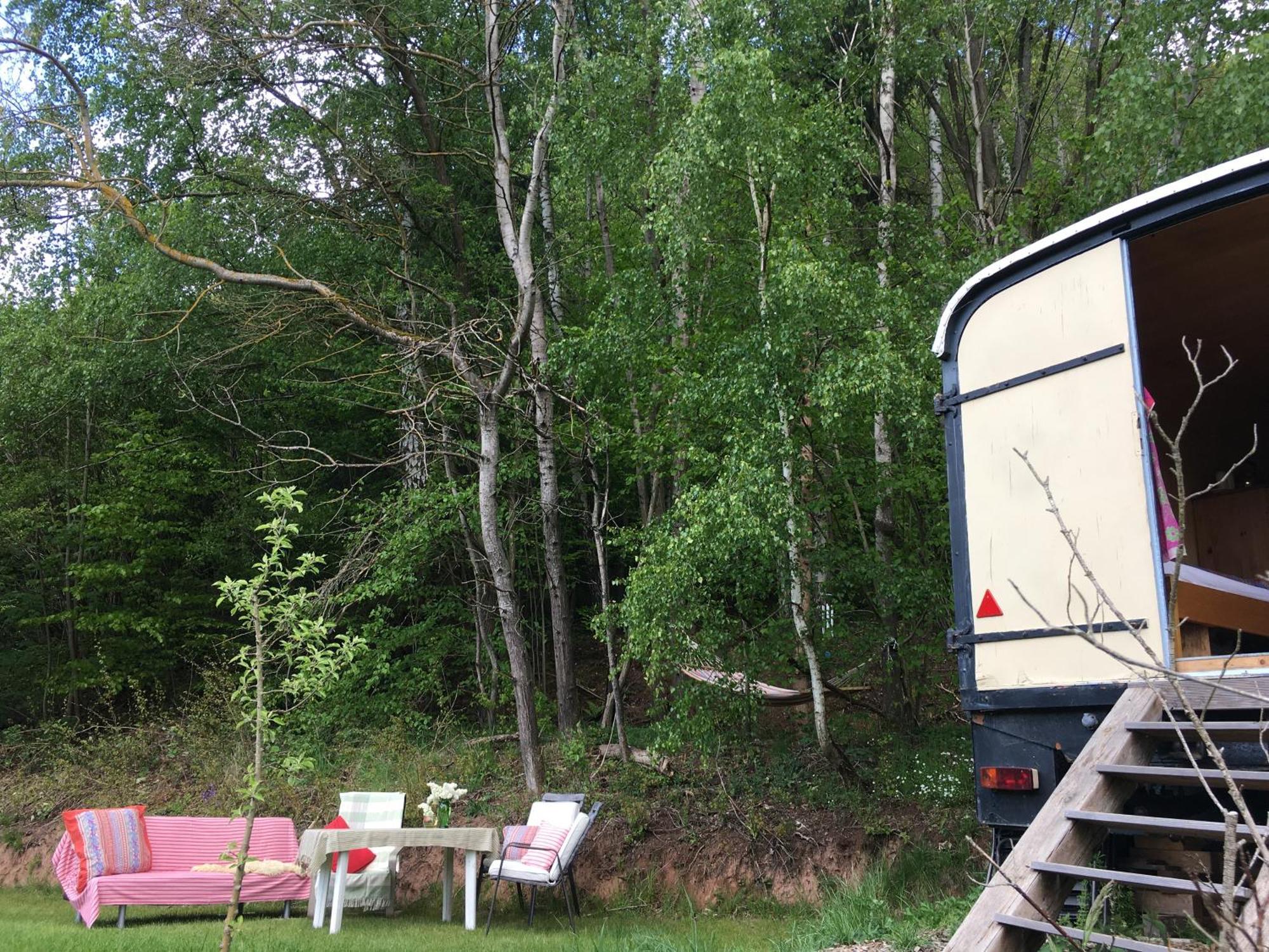 Kuscheliger Zirkuswagen Im Wildgarten Witzenhausen Εξωτερικό φωτογραφία